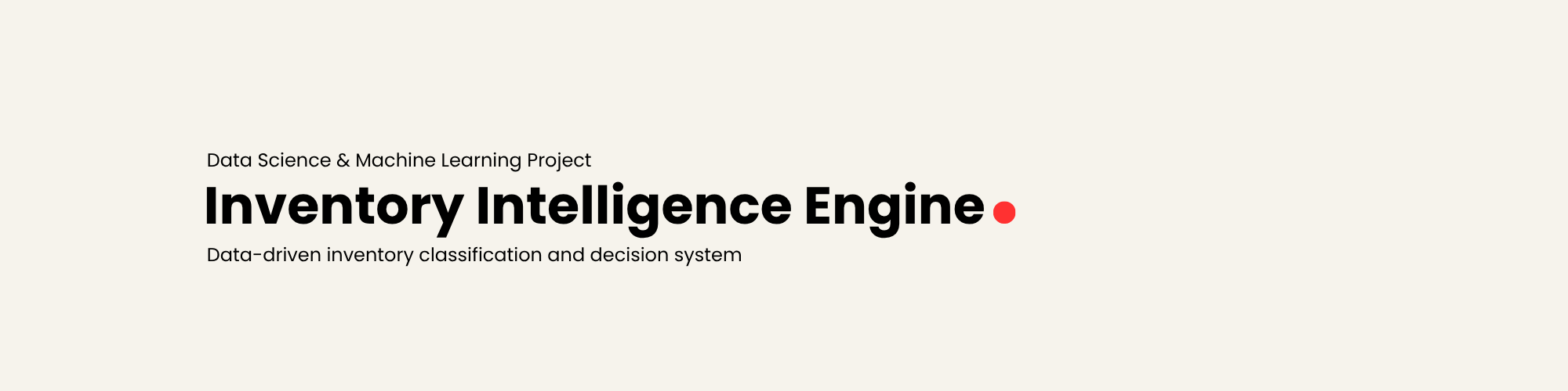 Inventory Intelligence Engine